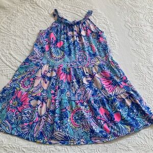 Lilly Pulitzer Loro cotton swing dress girls XL 12-14 pullover Peru